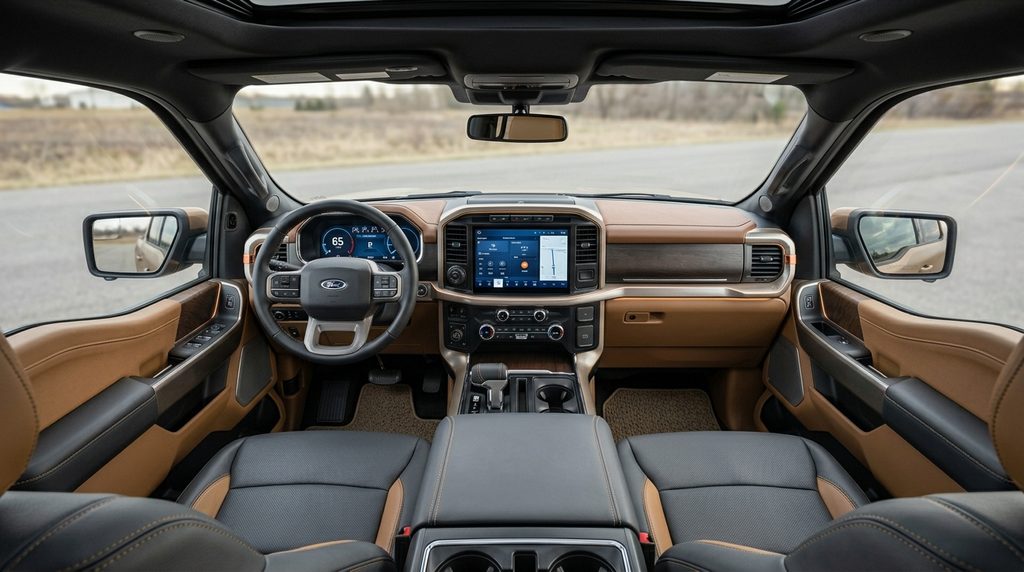 2027 Ford F-150 interior and dashboard